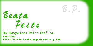 beata peits business card